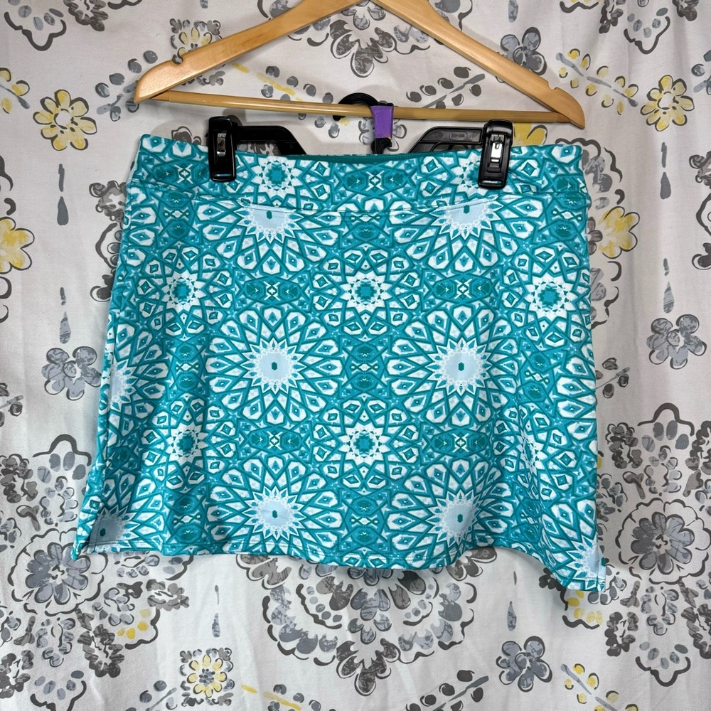 Colorado Clothing Tranquility Women's Everyday Casual Skort Turquoise Sz Large